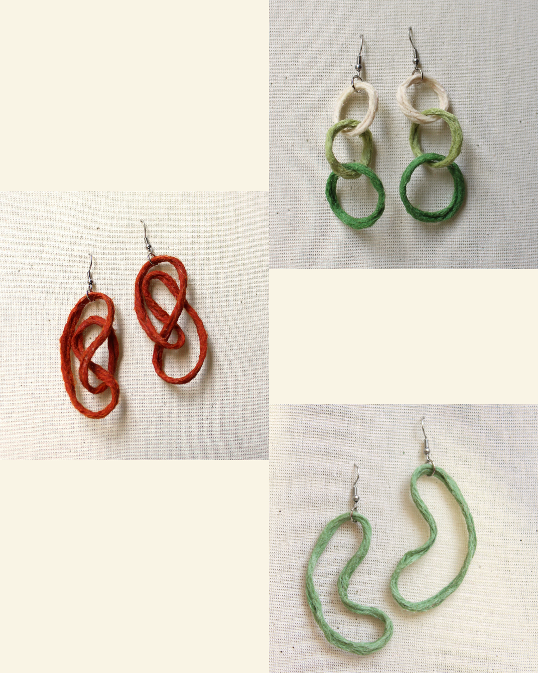 Brincos em formatos diversos - argolas, enlaces, ondas